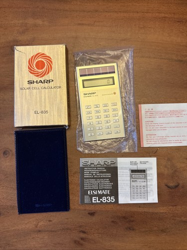 Sharp 835 vintage solar - el-835,