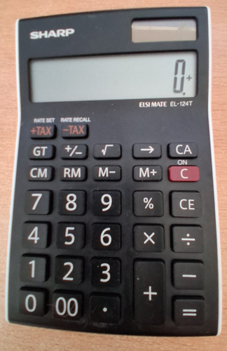 Sharp 124t taschenrechner - sharp, el-124t
