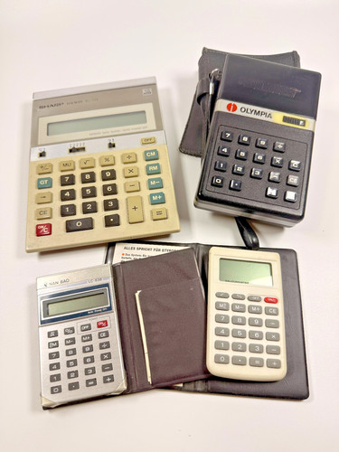 Vintage taschenrechner - 4x,