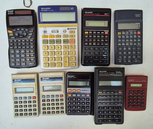 Sharp taschenrechner konvolut - taschenrechner,