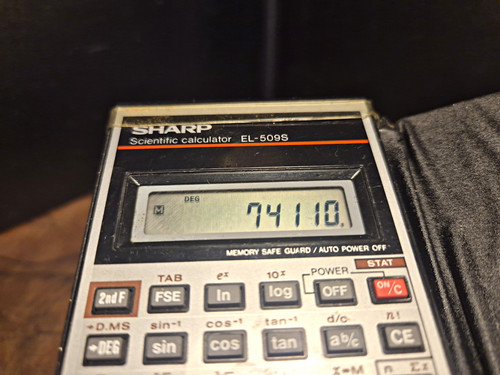 Sharp 509s scientific - el-509s,