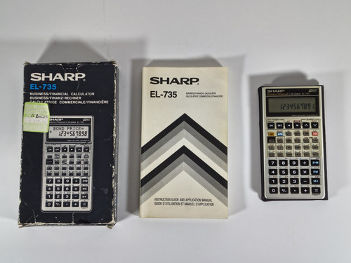 Sharp 735 finanzrechner - sharp, –