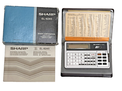 Sharp 8245 taschenrechner - sharp, el-8245