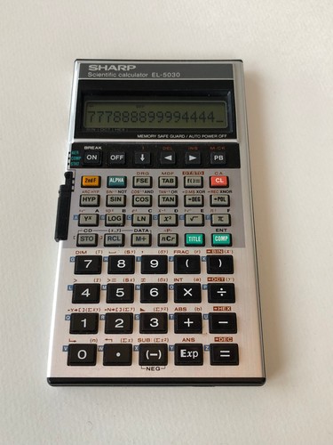 Sharp 5030 - sharp, el-5030